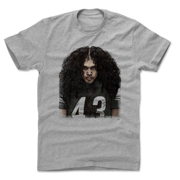 Troy Polamalu Shirt - Vintage Pittsburgh Football Men's Apparel - Troy Polamalu Sketch